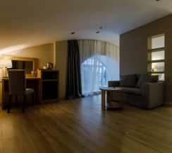 Двухместный полулюкс Мансарда с видом на город двуспальная кровать в Афалина