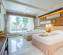 Двухместный номер Premier с видом на море 2 отдельные кровати в Asia Cha Am Hotel