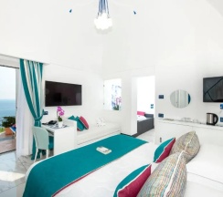 Двухместный номер With hot tube Executive Seaview (двуспальная кровать) в Positano Art Hotel Pasitea
