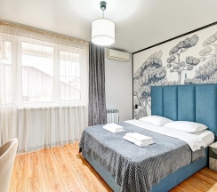 Комната стандарт с 1 двуспальной кроватью с балконом в Белая Лилия