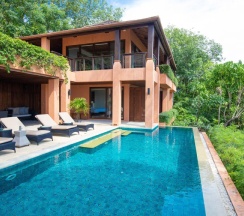 Вилла Residential с бассейном с 3 комнатами с частичным видом на океан в Sri Panwa Phuket Luxury Pool Villa Hotel