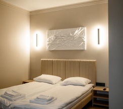 Номер стандарт с 1 двуспальной кроватью в Pillow Hostel