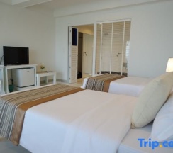 Двухместный номер Deluxe с частичным видом на море двуспальная кровать в Cera Resort Chaam