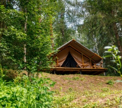 Палатки повышенного комфорта "Лесной домик" в Белка