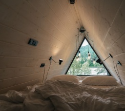 №6 | A-Frame с одной спальней и камином на террасе в Etnica