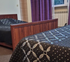 Комната стандарт с 1 односпальной и 1 двуспальной кроватью в Анюта