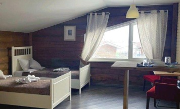 Номер стандарт с 2 односпальными кроватями (мансарда) в Ива-место вашего отдыха