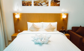 Двухместная студия апартаменты Deluxe двуспальная кровать в HE Hotel Apartment