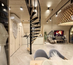 Семейный номер Superior с 2 комнатами в Live Glamp