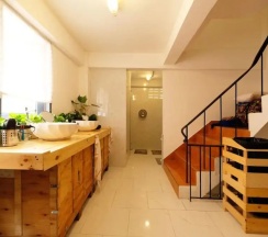 Кровать в общем номере в Bandai Hostel