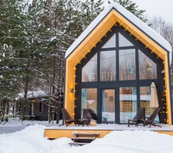 №10 BarnHouse 50m2 с кондиционером и закрытой территорией (оснащение дома см. Подробнее)) в Les holidays