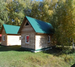 Коттедж стандарт с 1 односпальной и 1 двуспальной кроватью в Колобок