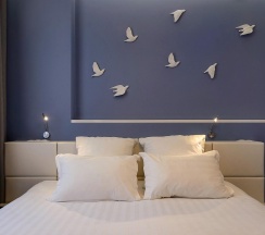 Комната улучшенная с 1 двуспальной кроватью в Hotel design style