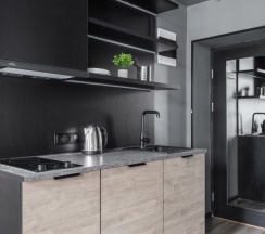 Улучшенный с двуспальной кроватью и мини-кухней в Greenfeel Smolensk