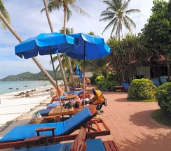 Двухместное бунгало с видом на море двуспальная кровать в Chaweng Resort