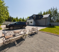 Двухместный номер с  1 двуспальной кроватью. Парковка в Отель на Парковой