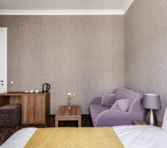 Номер стандарт с 1 двуспальной кроватью с диваном в Florinn hotel