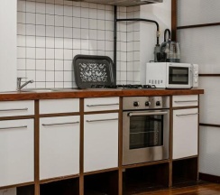 Студия Superior с красивым видом из окна в Апартаменты Стильная Студия в Башне Комплекса Ворота в Город