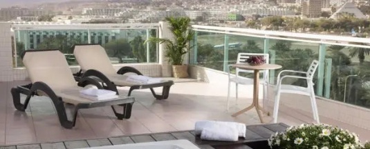 Двухместный номер Terrace двуспальная кровать в Dan Panorama Eilat