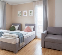 Номер Economy с видом на город 2 отдельные кровати в Гостевой дом Easy Coliving Nordy Homes