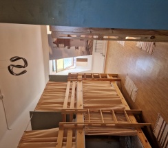 Кровать в 8 местном номере B в Hostelroof_vl