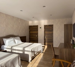 Четырёхместный Сьют c 1 комнатой с балконом и с видом на море в Aimara