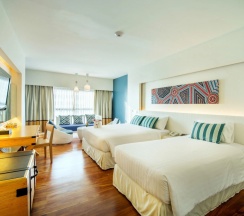 Двухместный номер Palm Wing Deluxe с видом на море 2 отдельные кровати в Jomtien Palm Beach Hotel And Resort