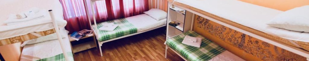 Кровать в 8-местном общем женском номере в Гости