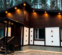 Шале Premium с 2 комнатами с красивым видом из окна в Аврора Country House