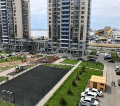 Улучшенные апартаменты с гостиной и спальней в Sibgat Apartments