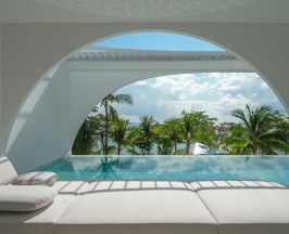 Двухместный Oceanfront Pool Suite c 1 комнатой двуспальная кровать в Sala Samui Chaweng Beach Resort