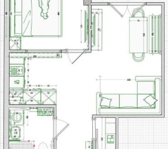 2-комнатные апартаменты, 41м² в Море Сириуса