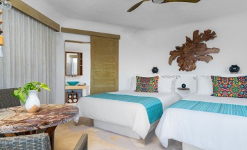Двухместный номер с видом на океан 2 отдельные кровати в Shangri-la Caribe Beach Village Resort