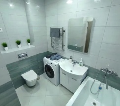 Двухместные апартаменты Standard (двуспальная кровать) в Квартира Дизайнерская Евродвушка