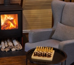 Домик двухуровневый с сауной и дровяным камином в Алино