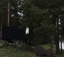 Дом на скале с купелью Oslo в Eder Vuoksa