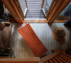 Глэмпинг: Экодом с террасой в лесной зоне в Пасторское озеро