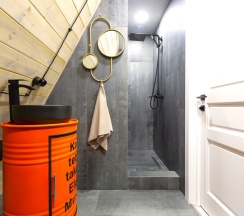 №1 A-Frame 60m2 с купелью (оснащение дома, стоимость купели и бани см. Подробнее) в Les holidays