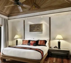 Двухместный Anantara люкс с видом на сад двуспальная кровать в Anantara Hua Hin Resort
