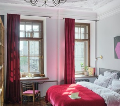 Abondance. Комната-люкс с открытой ванной с видом на Невский в Sands Rooms