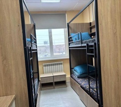 Кровать в общем номере в Хостел на Холмской
