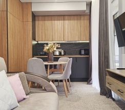 Апартамент со спальней ПРИМУЛА. Бассейн. Сауна. в Панорама Ачишхо