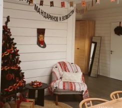 Семейный люкс с видом на реку (+чан у дома за доп плату) в Белые Ключи