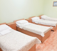 Кровать в общем номере в Smart Hotel KDO Златоуст