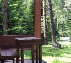 Шале 3. Четырехместный номер комфорт с видом на горы в Белый волк