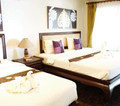 Двухместный номер Deluxe с видом на море двуспальная кровать в Lamai Inn 99 Bungalows