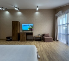 Трёхместный номер Супериор Плюс c 1 комнатой с балконом и с красивым видом из окна в Aimara