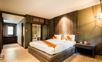 Двухместный номер Deluxe с видом на бассейн 2 отдельные кровати в Отель Naiya Buree Boutique Resort
