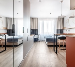 Studio Large 26,3 закатное солнце в Well