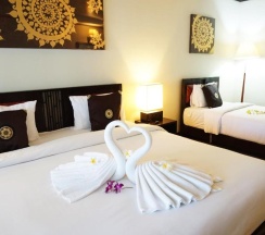 Двухместный номер Deluxe с видом на море двуспальная кровать в Lamai Inn 99 Bungalows